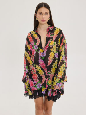 HEATHER SHIRT DRAGON FLOWER