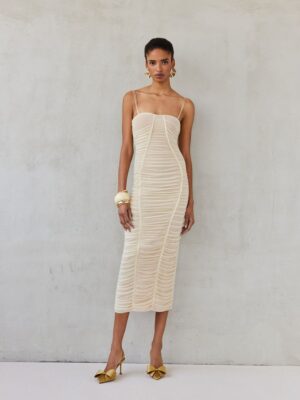 LILIAN DRESS VANILLA